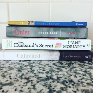 books on counter reading list for mama