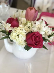 Flowers at Tea Fore Here Luncheon