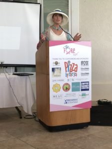 Terri Fedonczak at Tea Fore Her Luncheon 