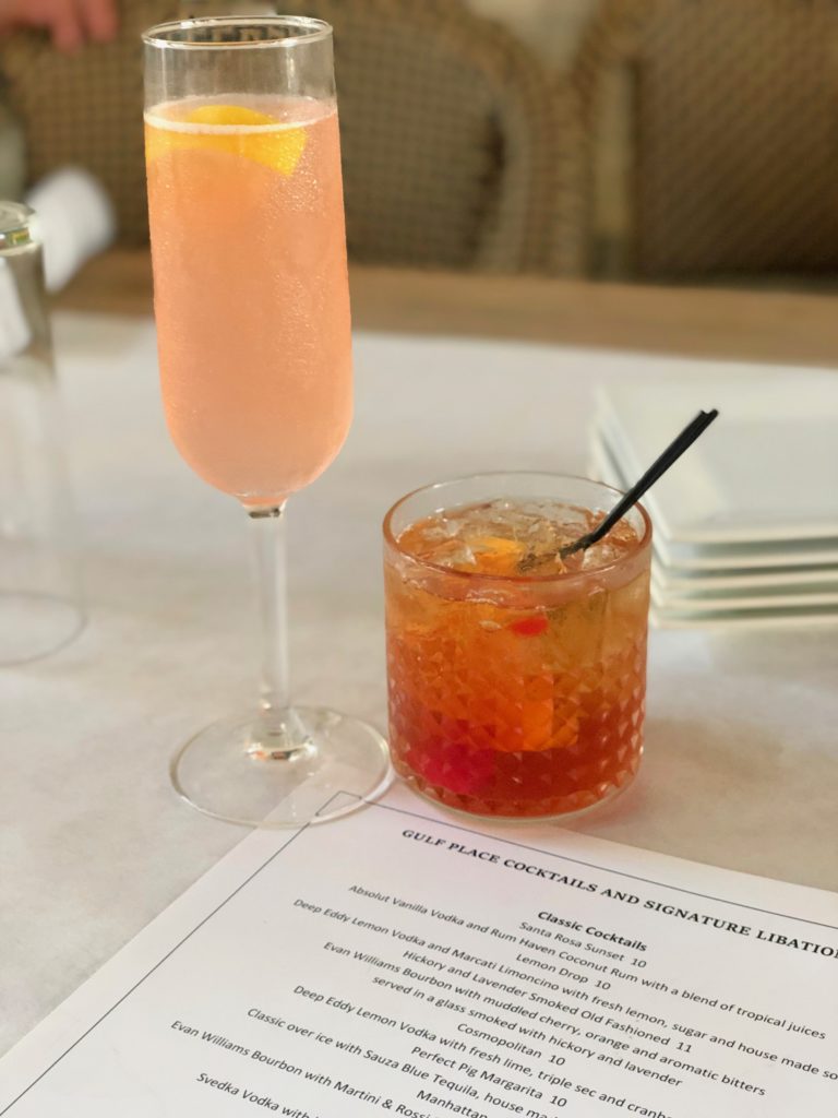 Blushing 75 and Old Fashioned at The Perfect Pig
