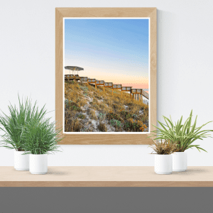 Seaside Stairs Sunset Printable