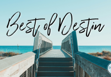 Stairs leading to the beach in Destin