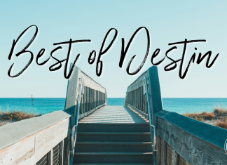 Stairs leading to the beach in Destin